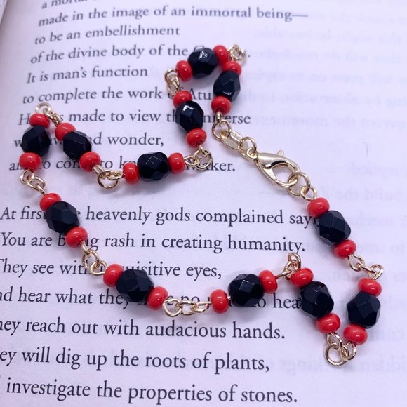 Azabache Anklet Bracelet, Gold Filled Jewelry, Good luck Jewelry - Picture 1 of 7